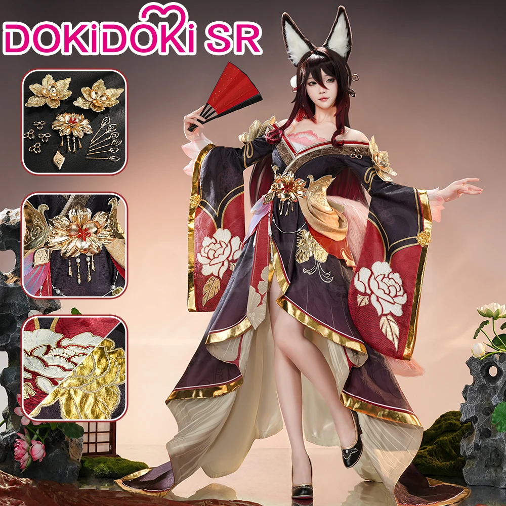 Fugue Cosplay Costume Game Honkai:Star Rail DokiDoki-SR Honkai Women Costume Tingyun Fugue Cosplay Ears Tail Christmas