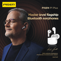 PISEN P1 Plus Wireless Earphones Bluetooth 5.4 Headset Audio Headphones HiFi Stereo Bass Touch Control Noise Reduction Earbuds