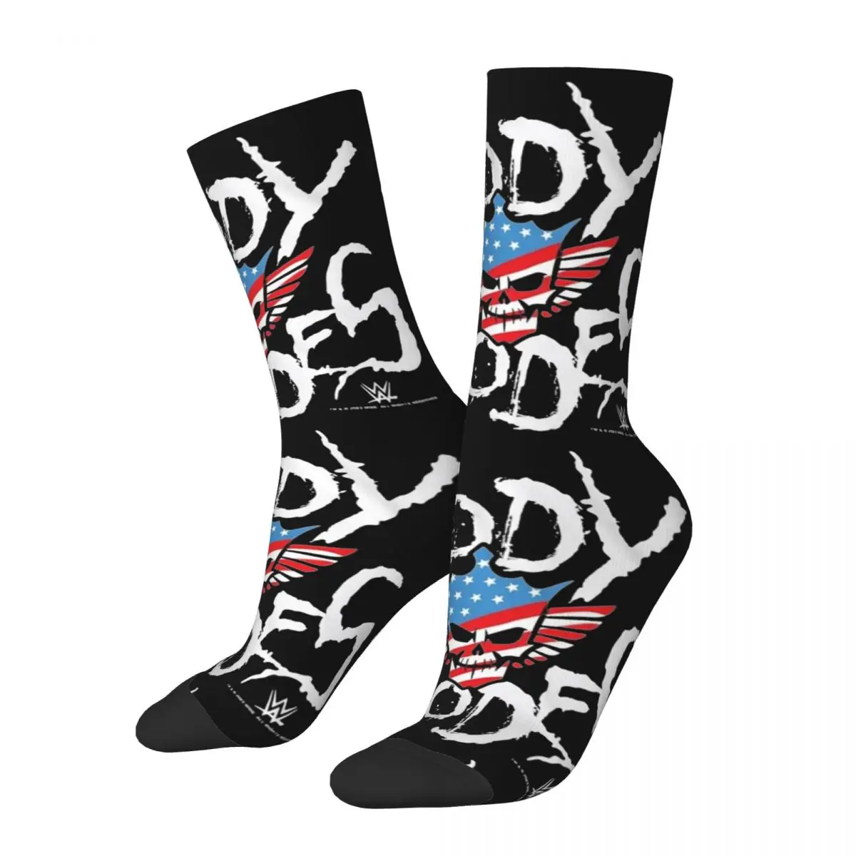 New Men's Socks Harajuku Cody Rhodes American Sock Polyester Sport Women's Socks Spring Summer Autumn Winter