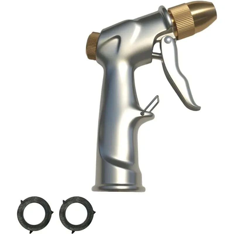 

Насадка для садового шланга SHGO, сверхпрочная металлическая, высоконапорная, с латунным соединителем, для полива газонов и растений