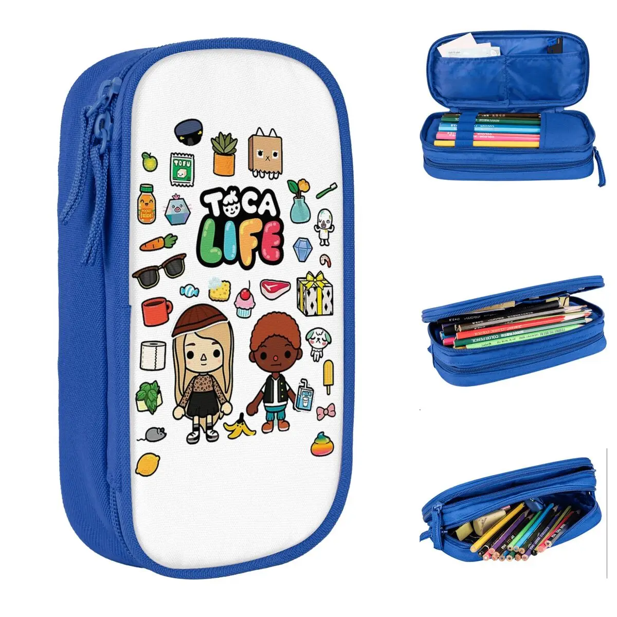 Toca Boca Game Accessories Pencil Case Large-capacity School Accessories Pen Case Perfect Gifts