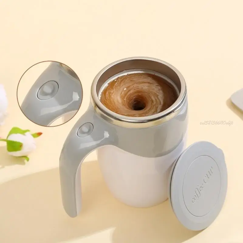 27RB القدح التلقائي القدح القابل لإعادة شحن الفولاذ المقاوم للصدأ مزج كوب لقهوة حليب