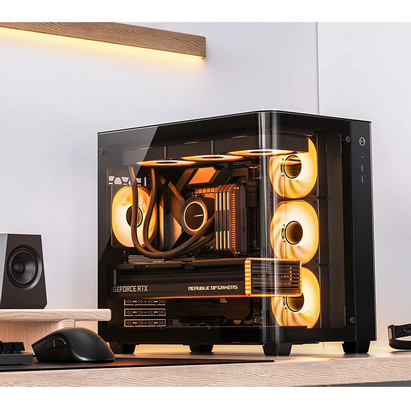 Imagem -04 - Jonsbo-case para pc Gamer Cabinet Desktop Chassis Esports Game Suporte Dual 360 Water Cooler Tk3 Itx M-atx Atx pc