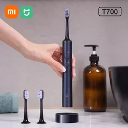 Xiaomi-Mijia T700ソニック電動歯ブラシ,歯のホワイトニング,超音波振動,電動歯ブラシ,口腔ケア,スマートアプリケーション