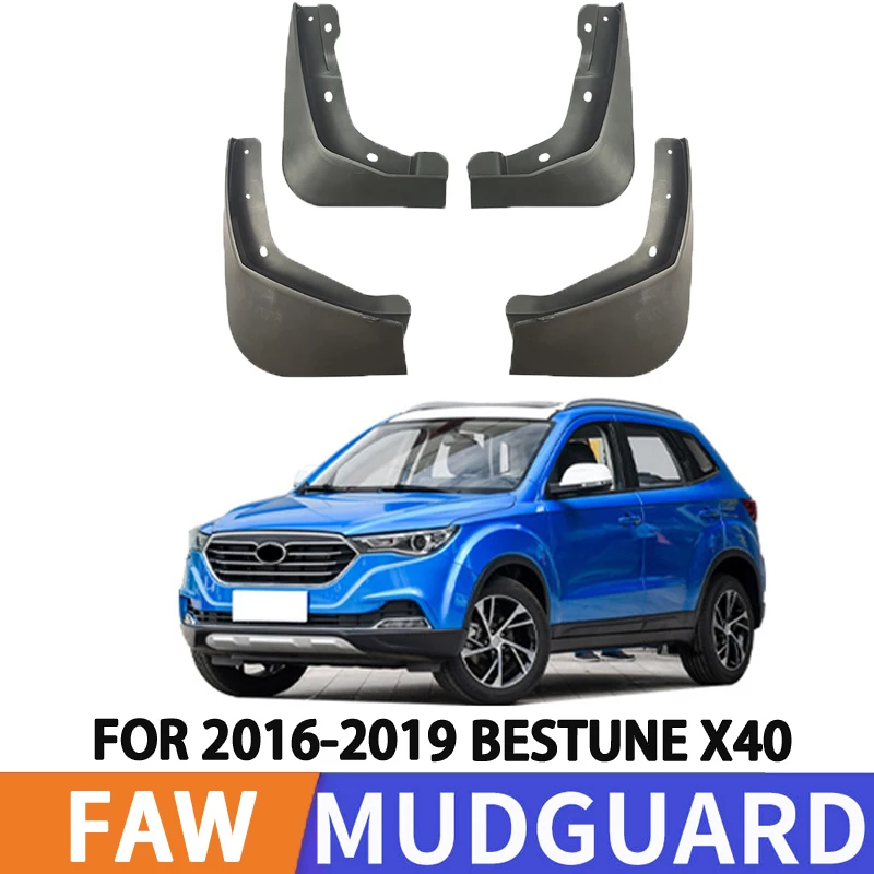 For 2016-2019 FAW Besturn BESTUNE X40 Car Tire Fender Splash Guard Front and Rear Wheel Fenders