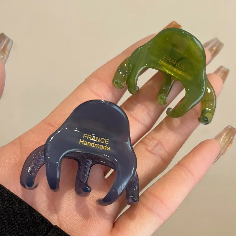 

Простая маленькая заколка для волос, держатель с бахромой, ацетатный ковчег, зажим для хвоста, фиксированный f Updo, аксессуар для волос для Thi Tails, оригинальный дизайн