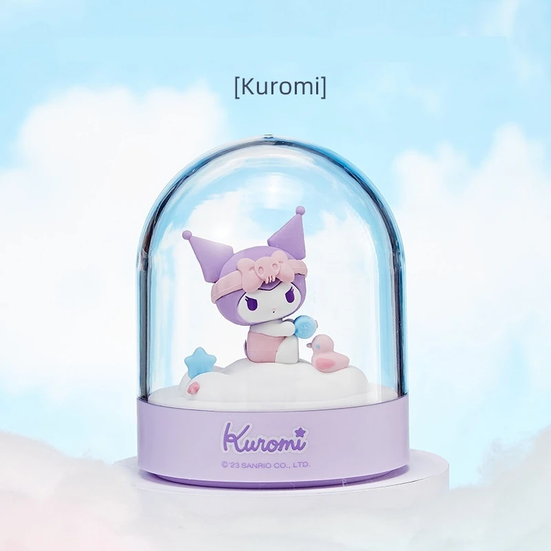 Miniso Sanrio serie Kawaii adornos luminosos Kuromi My Melody Cinnamoroll luz Led de noche decoración de habitación, regalo de cumpleaños para niña