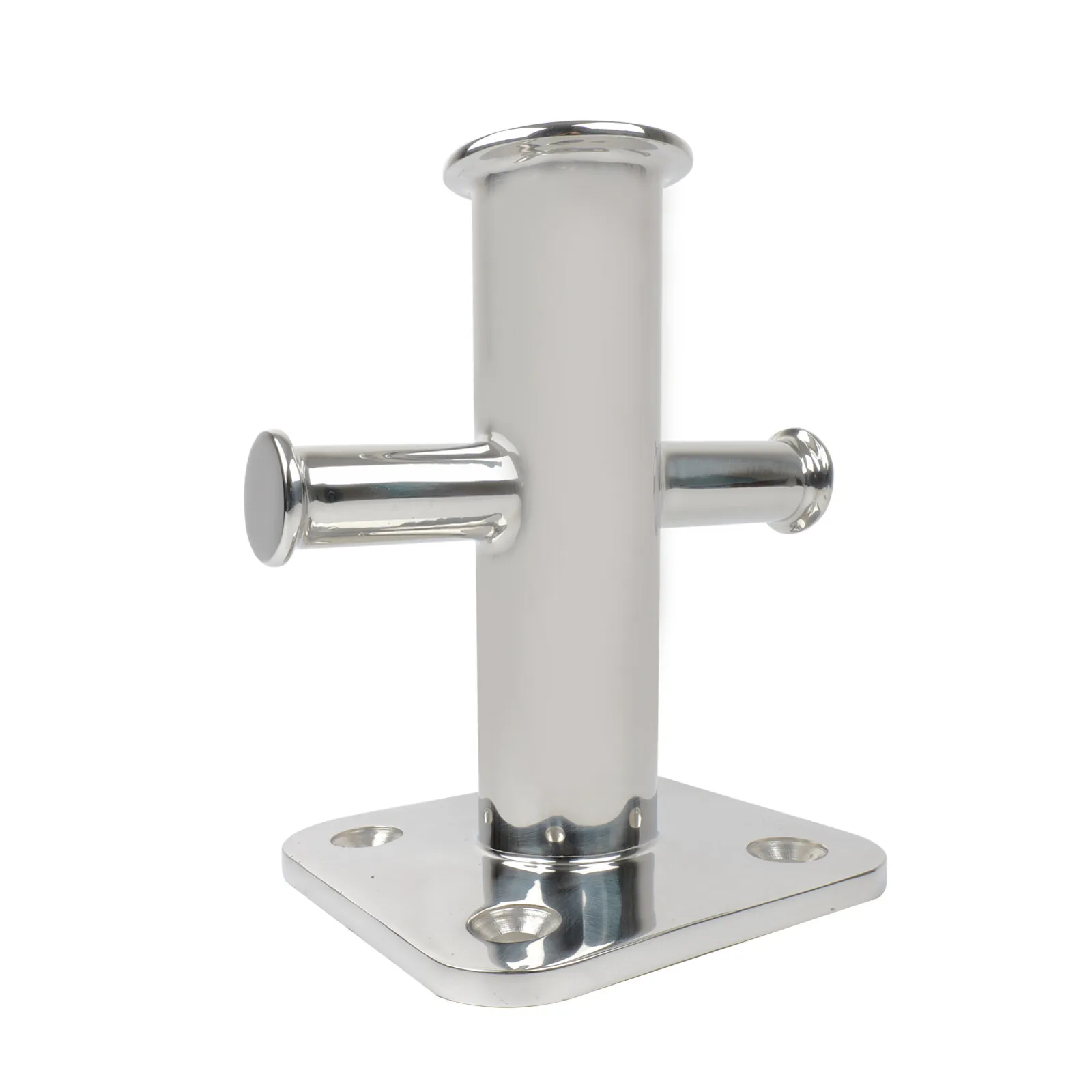 XINXING MARINE 316 Stainless Steel Single-head Cross Bollard for Kayaks Yachts and Other Marine Mooring Posts