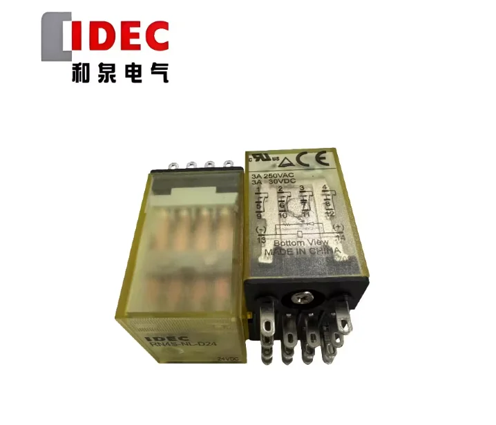 IDEC original genuine Hequan intermediate relay RN4S-NL-D24 small 14 pin relay 3A four open four closed