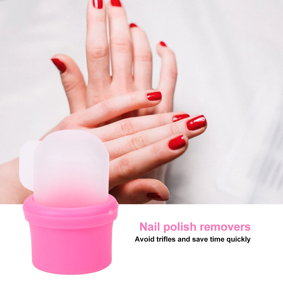 10 Uds. Tapas quitaesmalte de uñas, cubiertas reutilizables para remojar esmalte de Gel Uv, herramientas de manicura, cubiertas para quitar esmalte de uñas