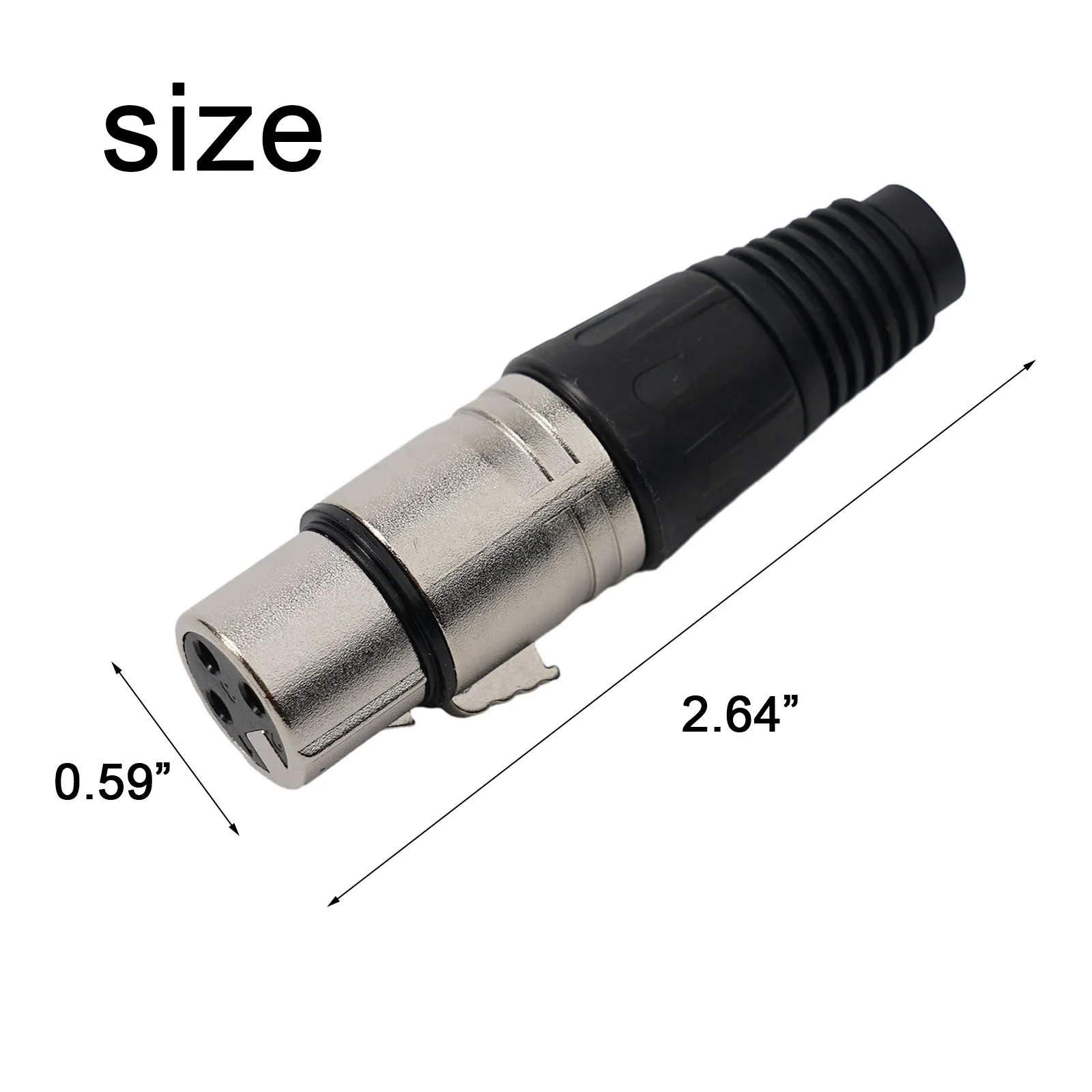 Motors Connectors Parts Conductivity for dmx Excellent Female 3 Pin Audio Beautiful Compatibility Motors Connectors