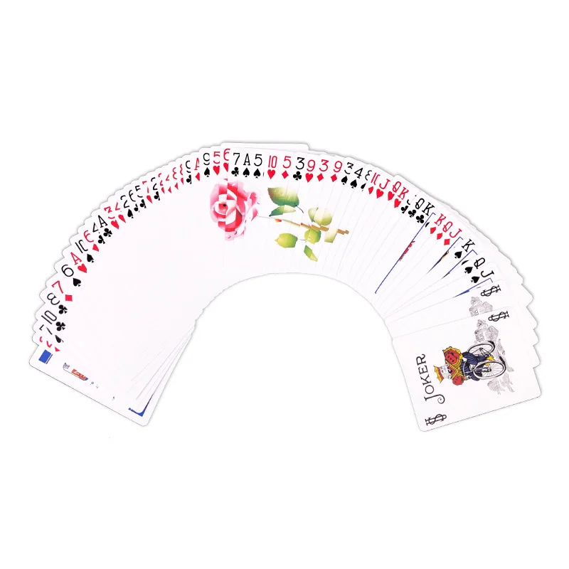 ارتفع سطح السفينة الخدع السحرية الآس إلى بطاقة الورد إلى الورد الحقيقي ظهور زهرة ماجيا رومانسية عن قرب أوهام الحيل Mentalism الدعائم