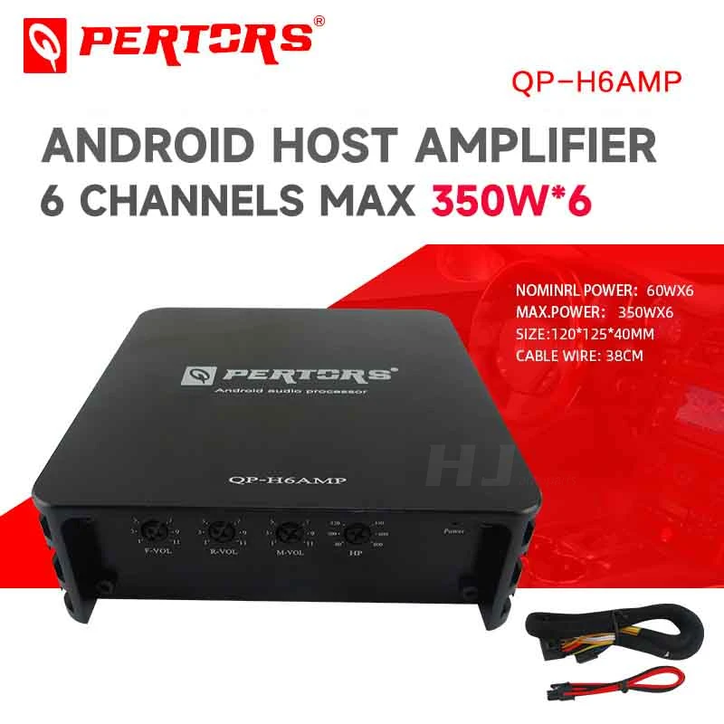 

1pcs Car Android Host Power Amplifier 6-channel Audio Sound System Max 350w * 6 Woofer Bass Speaker Amp With Harness