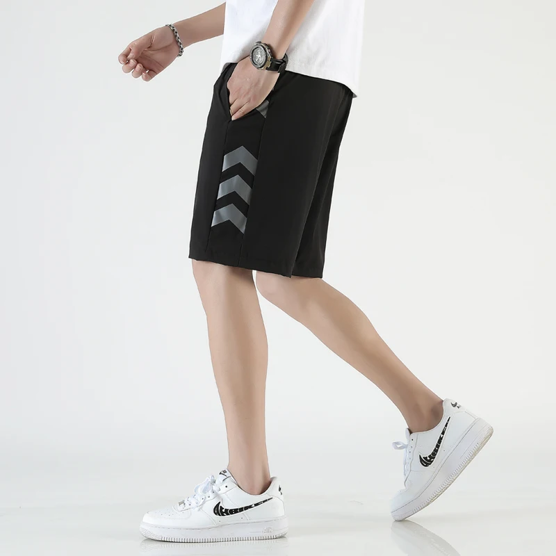 

Ice silk shorts for men's quick drying capris, new versatile running pants