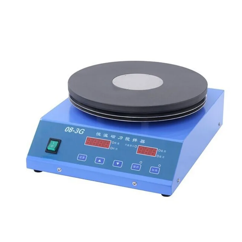 08-3G Constant Temperature Heating Magnetic Agitator Large Capacity 1500 rpm 20L Digital Display Agitator