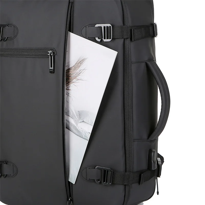 17 Zoll Männer Laptops Rucksack für Mann wasserdichte Oxford Notebook Multifunktions erweiterbare Taschen schwarz Geschäfts reise Rucksäcke