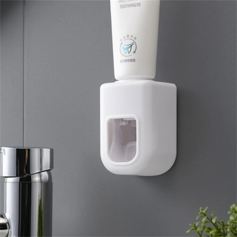 Wall Mount Automatic Toothpaste Dispenser Waterproof Lazy Toothpaste Squeezer Holder Bathroom Accessories No Punching