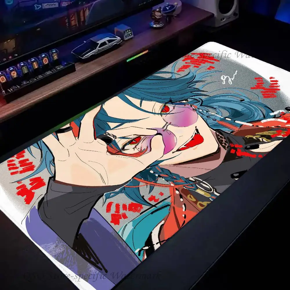 Kaisei Virtual Singer N-Nijisanji Mousepad Non-slip Suitable For Office Computers Laptops E-sports Game Desk Mats XXL Keyboard