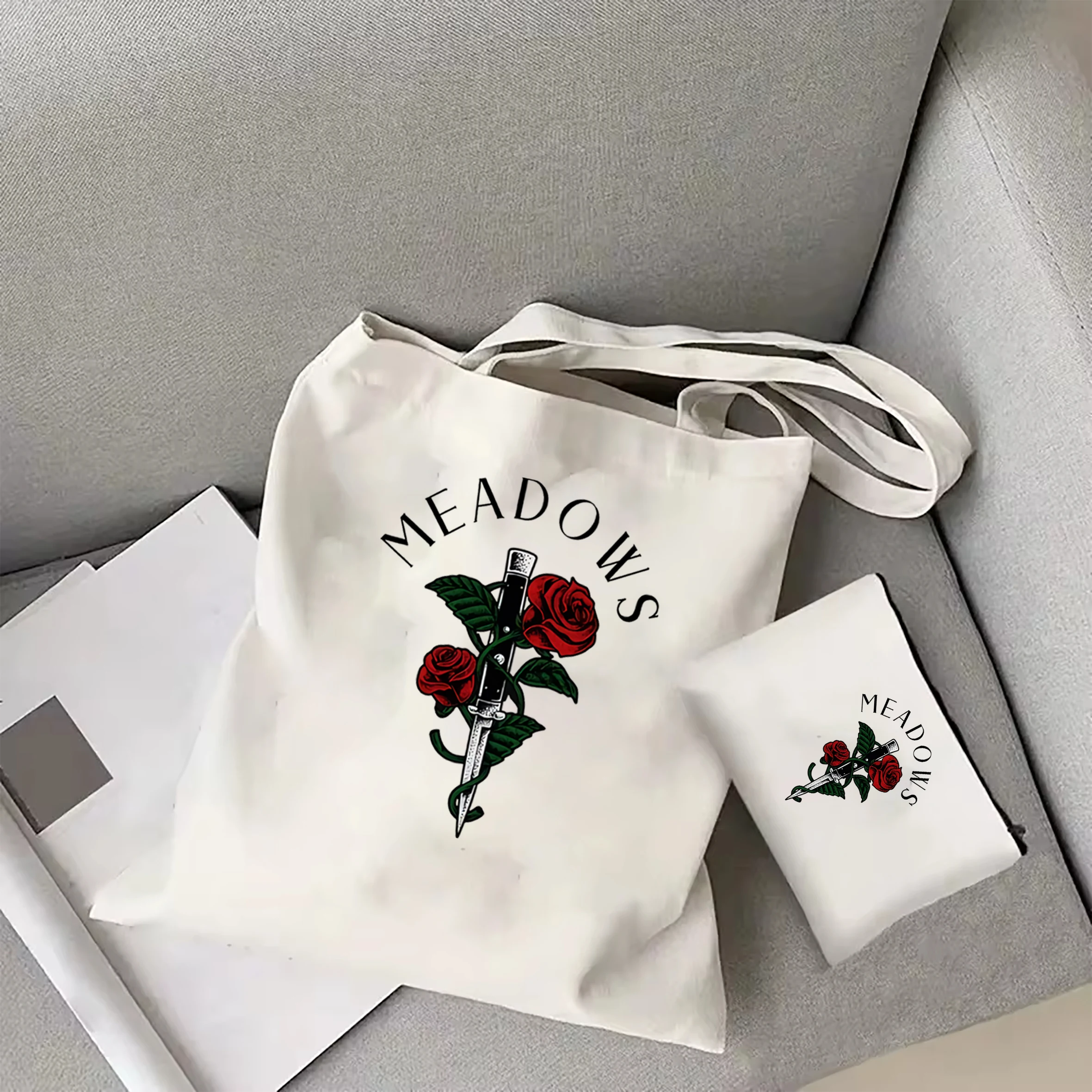 Little Mouse Dark Romance sjm Merch HD Carlton Smut Reader Bookstagram Zade prati borsa di tela Haunting Adeline tote Bag