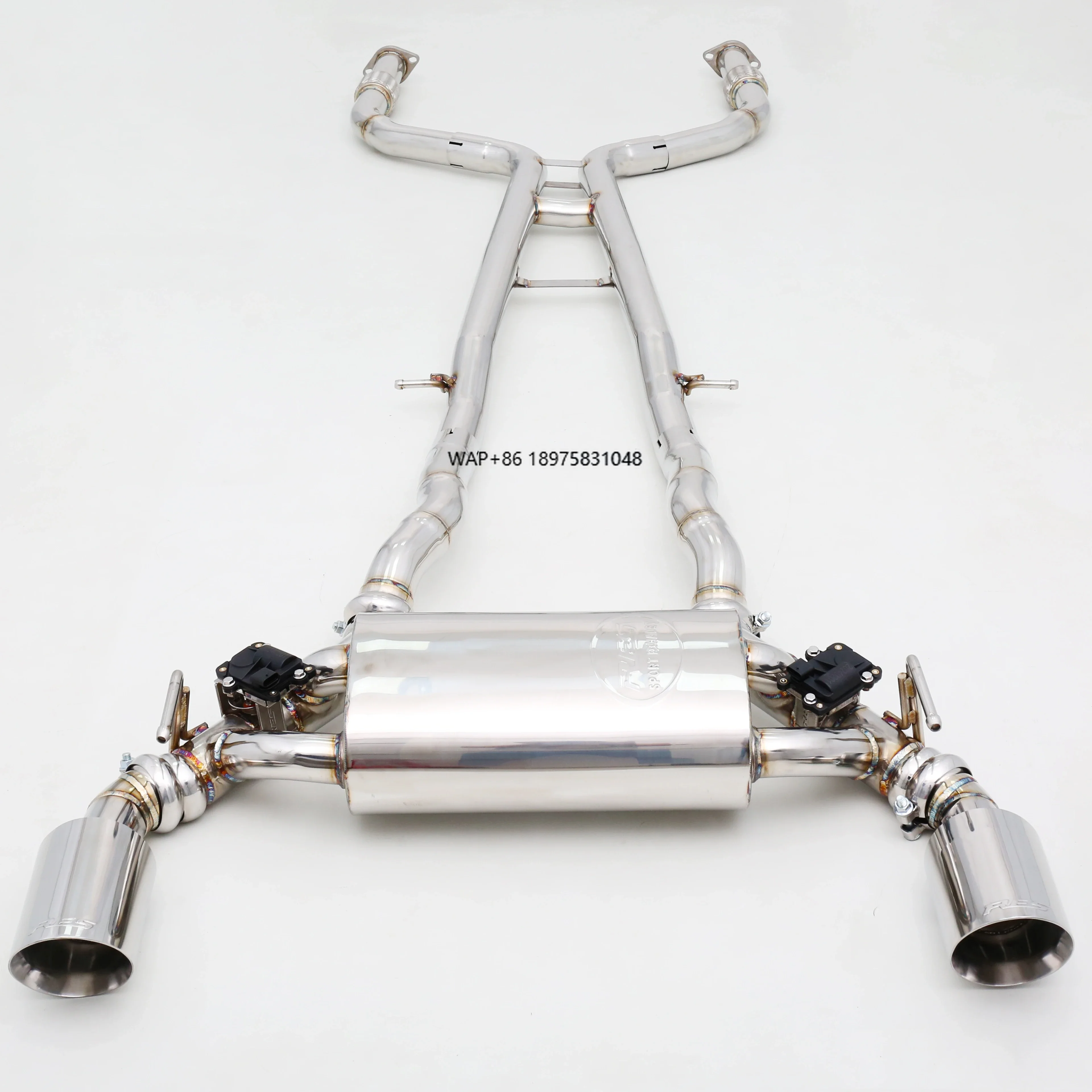 Custom 304 Stainless Steel/Titanium Valved Exhaust System Designed Specifically for 400Z 3.0T Vehicle Exhaust Pipes