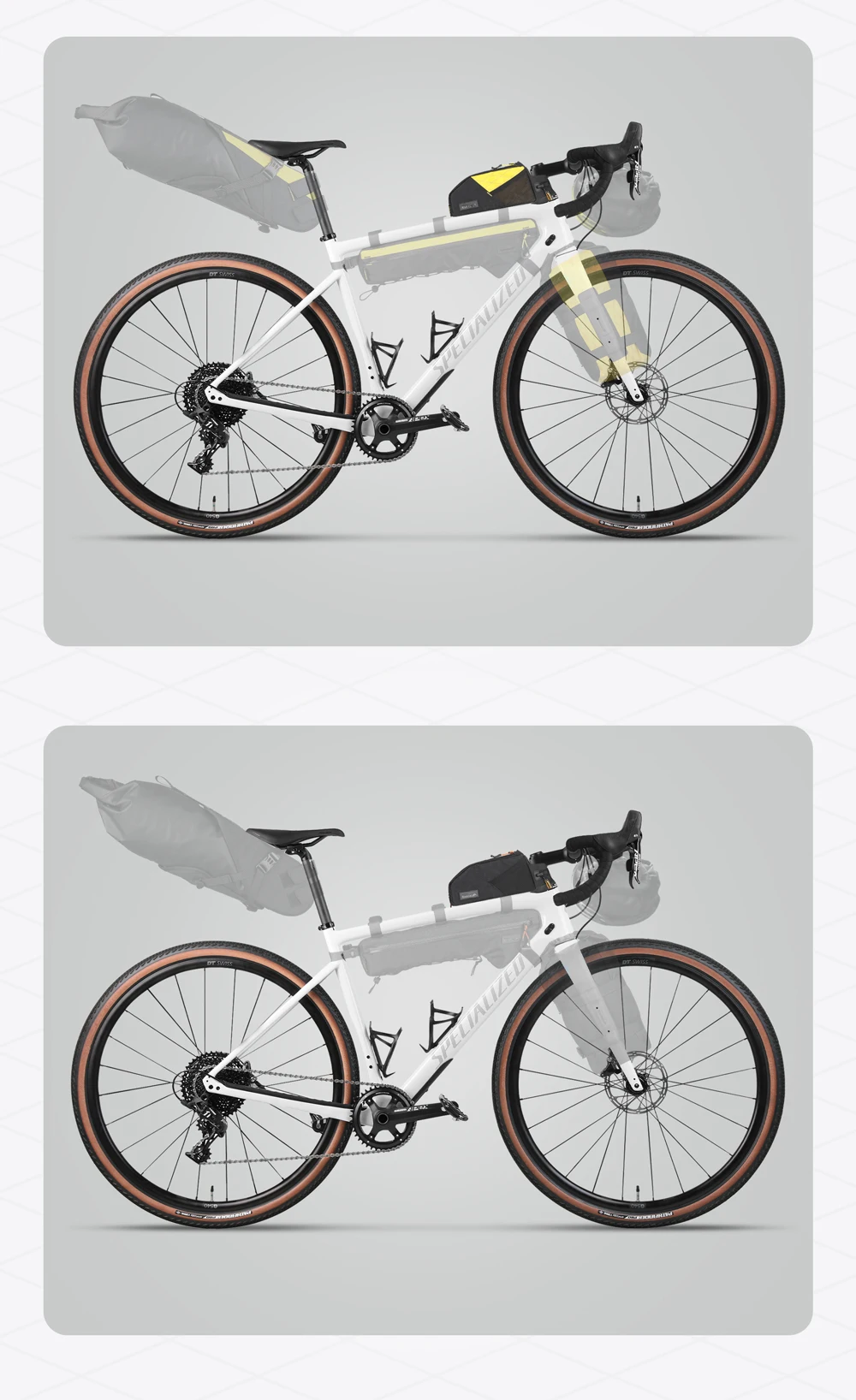 Rhinowalk Fahrrad-Frontrahmentasche, 1,2 l/2,1 l, wasserabweisende Fahrradaufbewahrung, Gepäckverpackung für MTB und Road Fit, größere Rahmenlänge – Detail 17