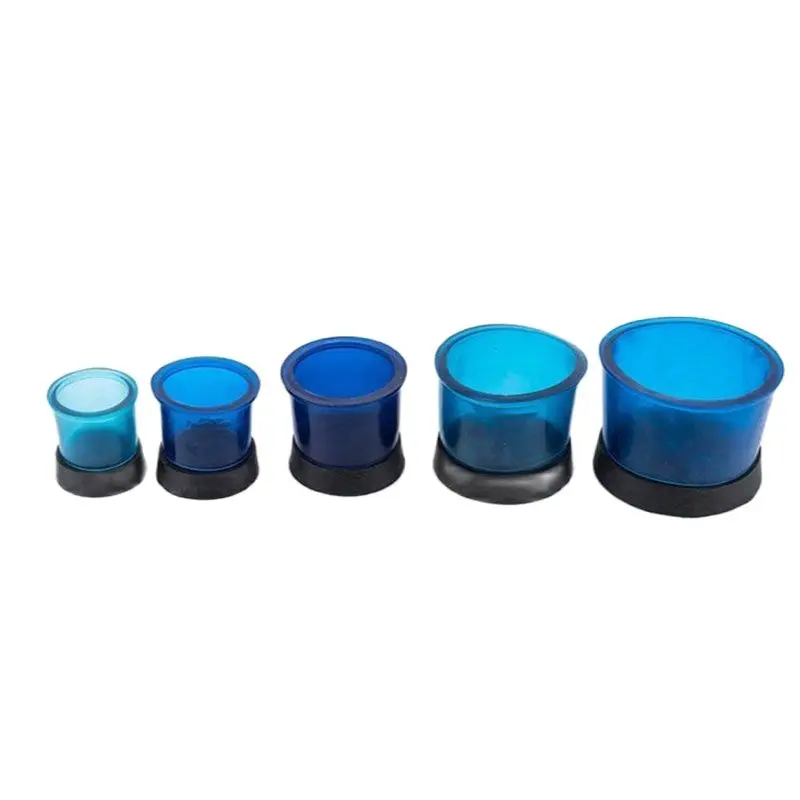 

5 Size Dental Lab Flasks Rings Blue Plastic Round Formers Base Wax Dental Lab Tools Dental Casting Flasks Tools Supplies