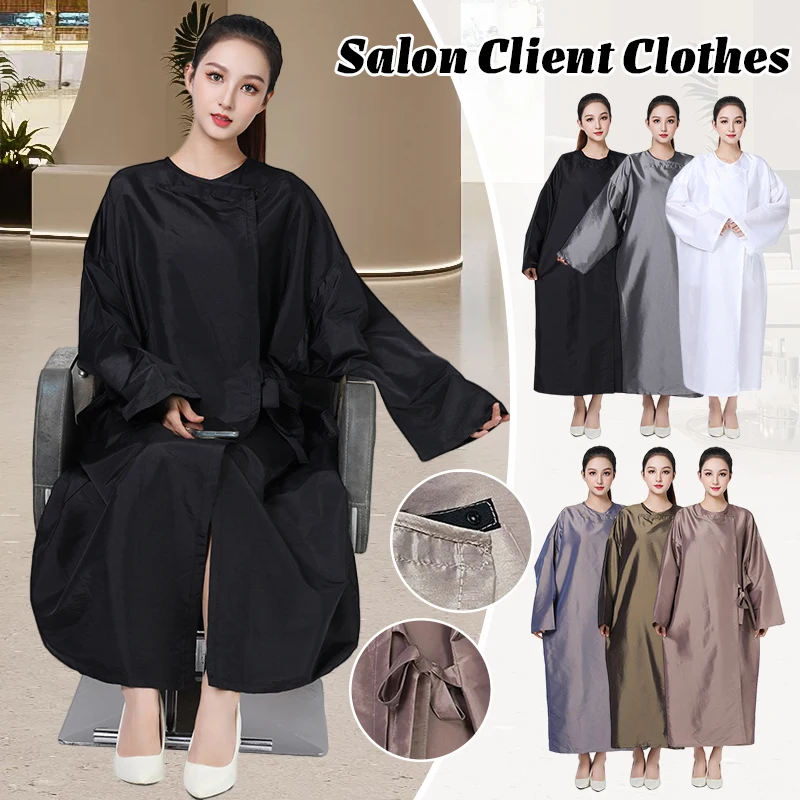 Hair Cutting Gown Barber Salon Gown Cape Waterproof Hairdresser Hair Cutting Clothes Hairdressing Dress Cape Apron Tools