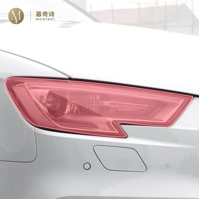 

Предварительно вырезанная внешняя фара автомобиля, устойчивая к царапинам защитная пленка из ТПУ, прозрачная/копченая черная наклейка для Audi A3 17-2019