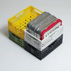 Metal Tin Caddy Rack Desk Mounted Storage Collection Organizer Foldable for Altoids tins