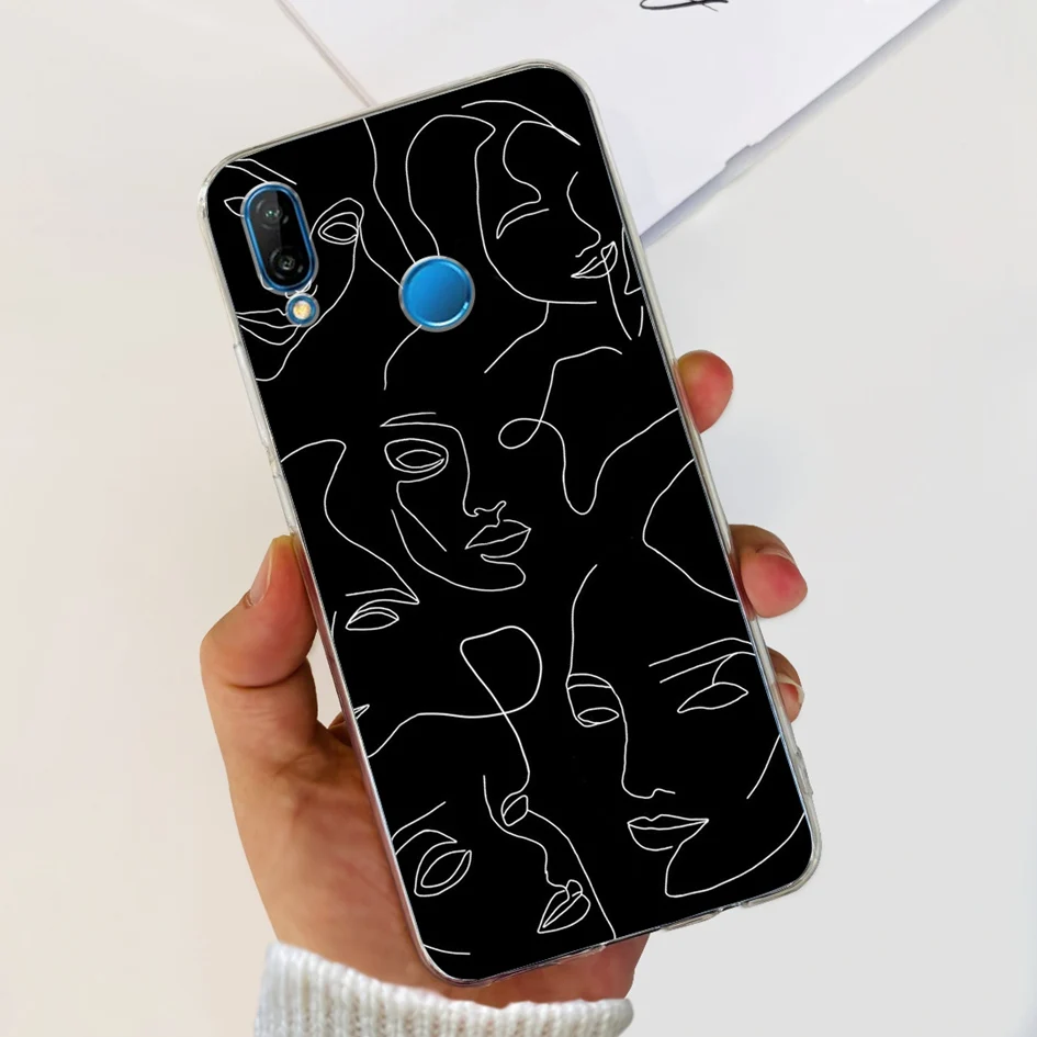 Case For Huawei P20 Lite Cover Cute Astronaut Cartoon Slim Clear Soft Silicone Back Phone Cover For Huawei P20Lite ANE-LX2 Funda