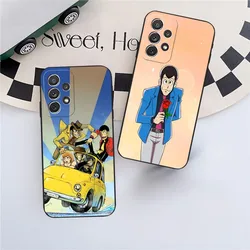 Lupin The Third Anime Phone Case for Sumsung Galaxy S24 S23 S22 S21 S20 A24 A34 N20 M54 A54 A53 Fe Plus Ultra Black Soft Cover