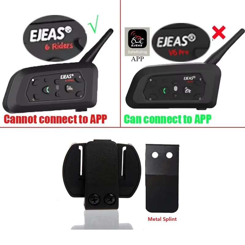 Metal Clip Bracket Suitable For VNETPHONE V6 EJEAS V4 V6 PRO E6 Motorcycle Bluetooth Interphone Microphone Speaker Headset Clamp