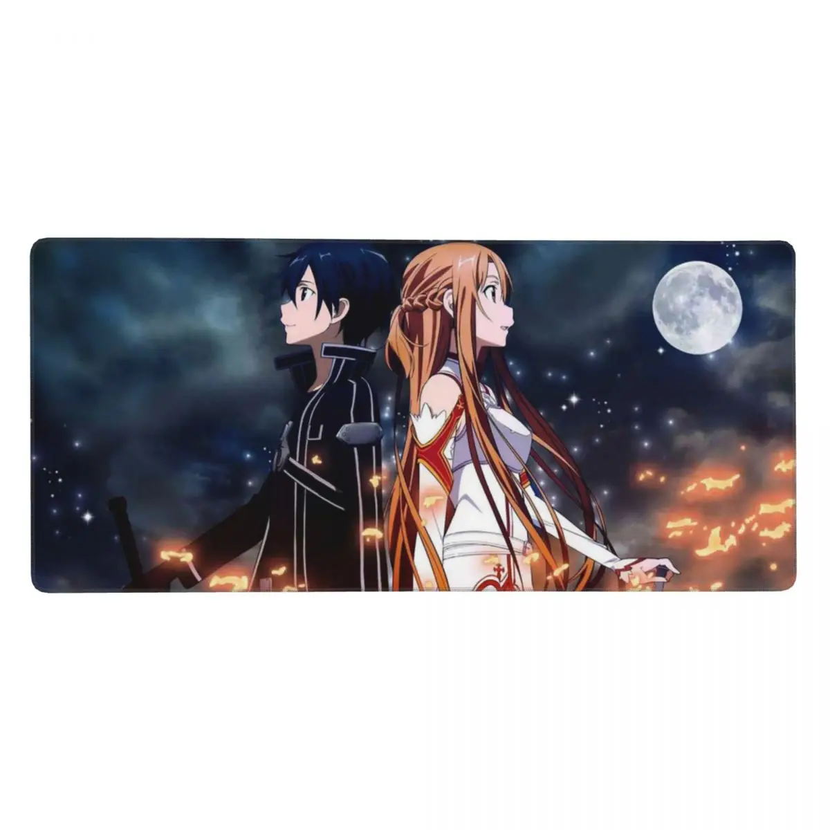 Alfombrilla grande para ratón de ordenador, alfombrilla para teclado de ordenador, alfombrilla para escritorio de PC y portátil, accesorios de oficina, alfombrillas de mesa, Sword Art Online Yuuki Asuna Anime