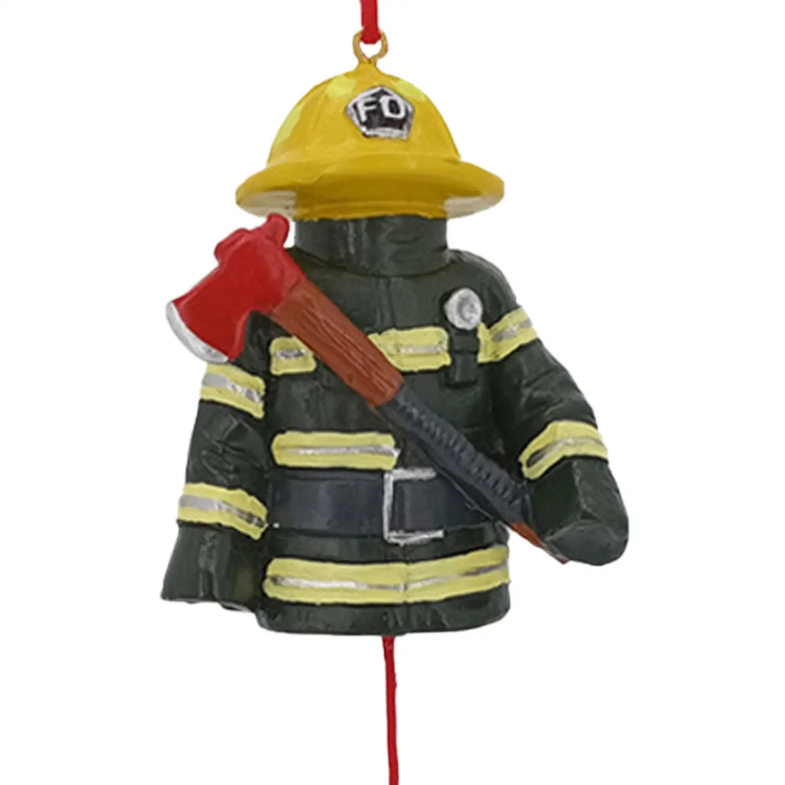 Christmas Firefighter Pendant Christmas Ornament for Home Bedroom Wedding