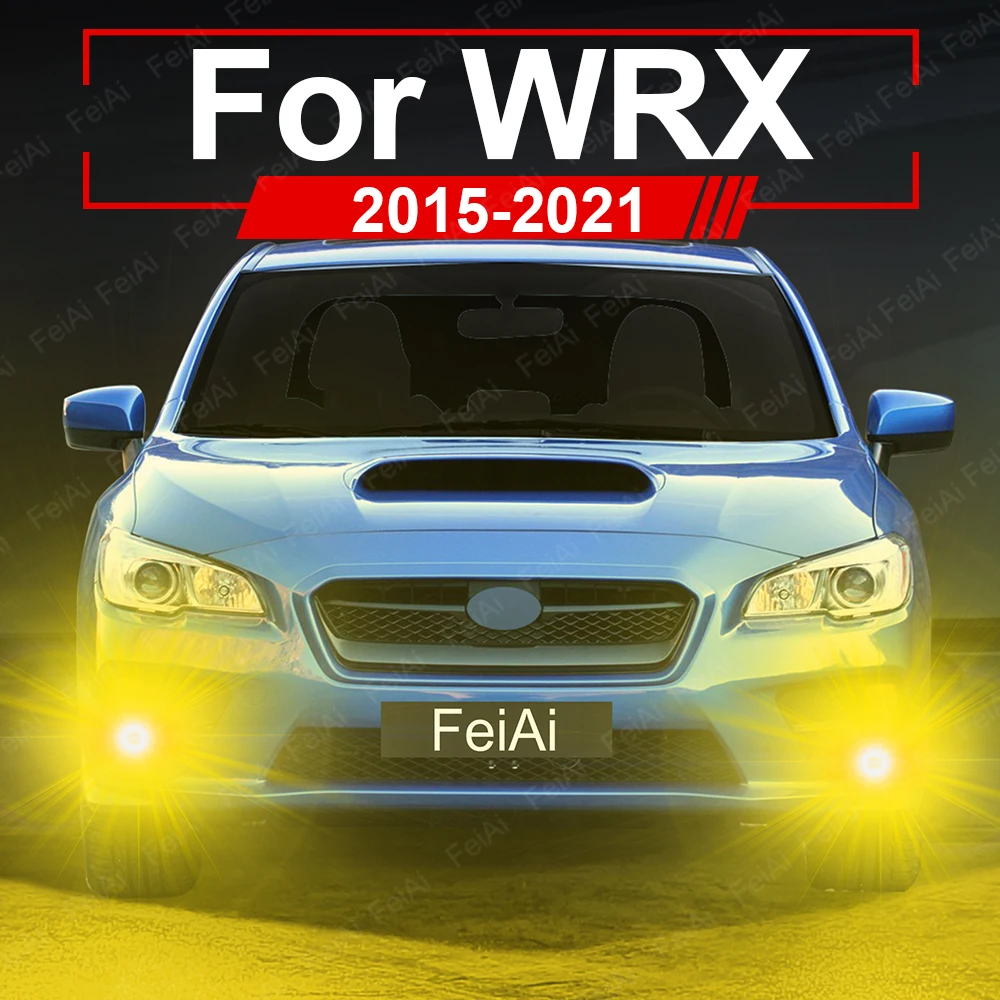 

Желтые светодиодные противотуманные фары H11 для Subaru WRX STI, аксессуары, мощные светодиодные лампы H11 для автомобиля 2015-2021 годов выпуска