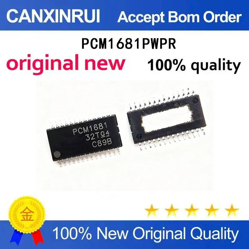 

(5-100 Pieces) Brand new PCM1681PWPPR silk screen PCM1681 HTSSOP-28 audio digital to analog converter chip IC