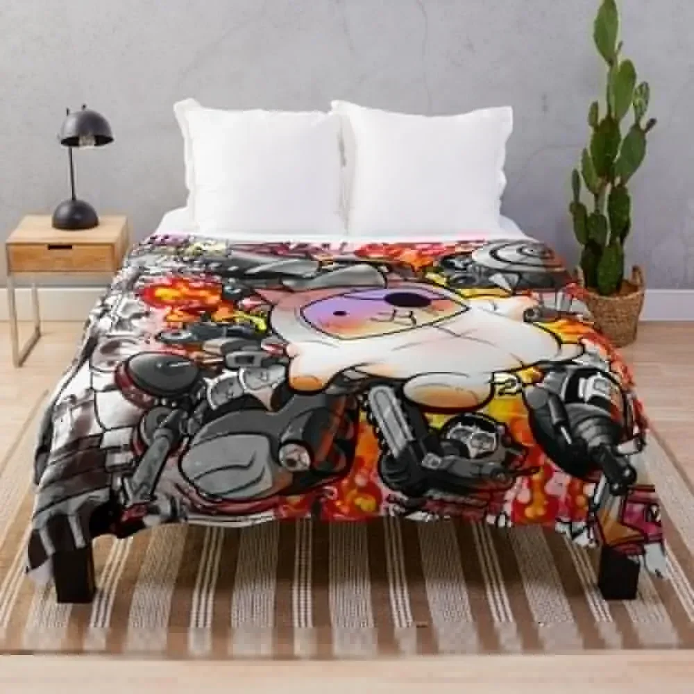 Battle Cats Throw Blanket Cute Soft Plush Plaid Blankets Sofas Of Decoration Kid'S Blankets