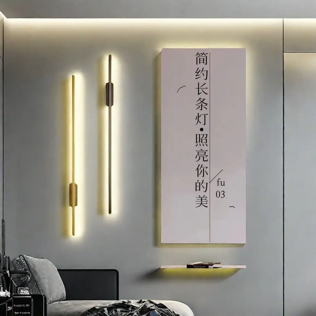 

Minimalist Linear Wall Light - Scandinavian Luxury Grille Lighting for Instagrammable Hallway & Living Room