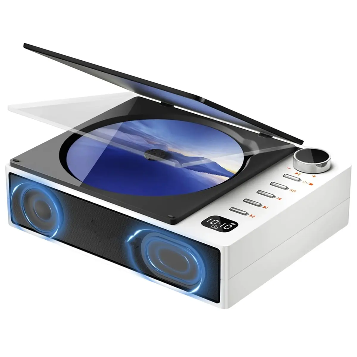 [AC18 Digital]/CD Player Portable Personal Desktop CD Player Speakers Bluetooth Rechargeable Small Compact Retro CD Players for
