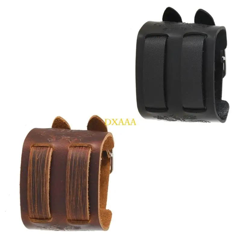 

DXAA Friendly из искусственной кожи, манжеты на запястье, современные уличные модные украшения с практичной металлической вещь