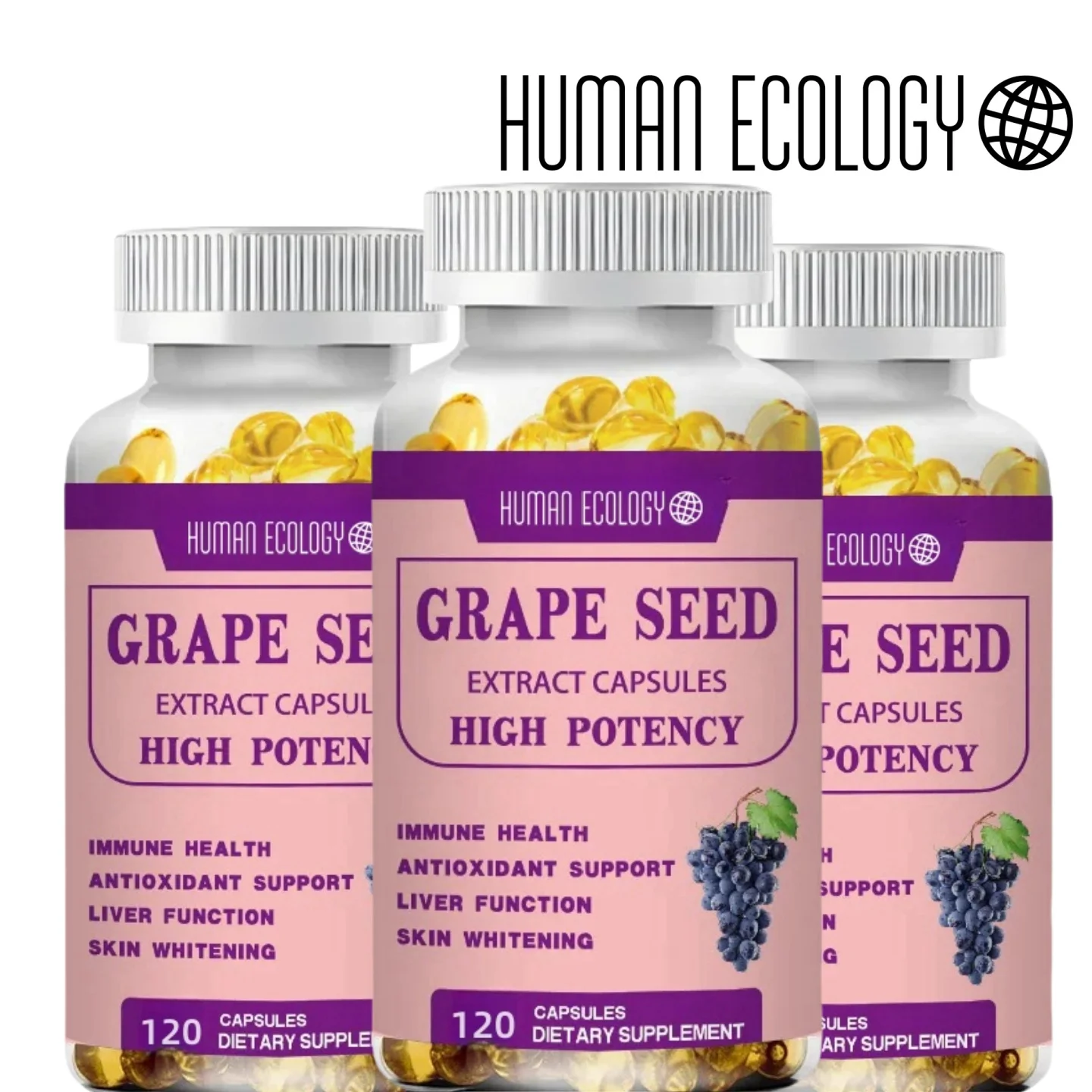 

Grape Seed Rxtract 4000mg | 120 Rapid Release Capsules | Polyphenol Standardized Extract Complex | Non Genetically Modified