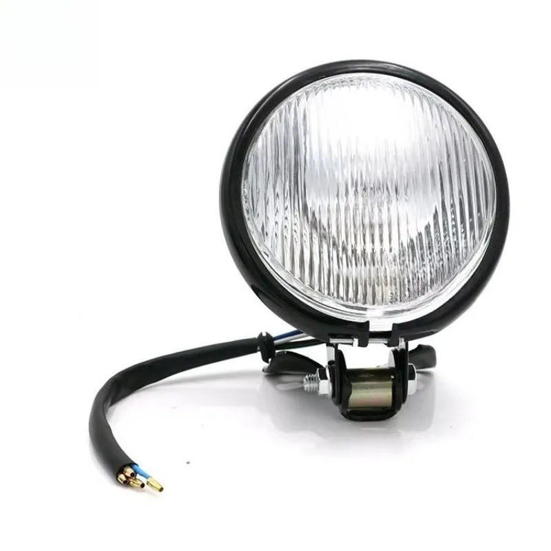 

Glb Preemifor Honda Touring Chopper Custom Motorcycle Headlight Retro Motorcycle Headlight Amber Front Lamp Phare Moto Rond Noir
