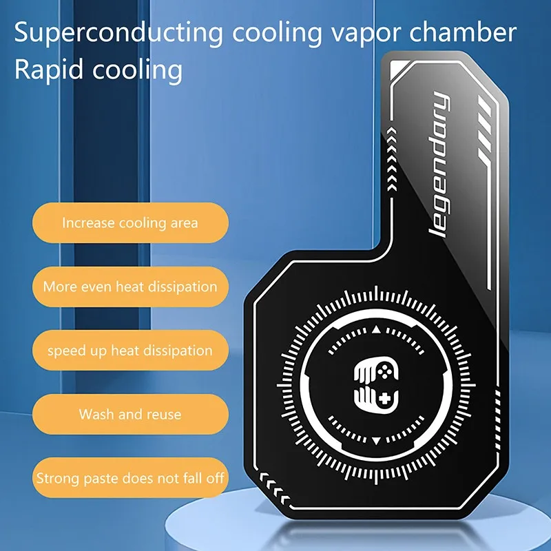 Phone Radiator Magnetic Suction Heat Dissipation Patch Pad Mobile Phone Cooling Plate Heat Sink Expend Gaming Radiator Stickers