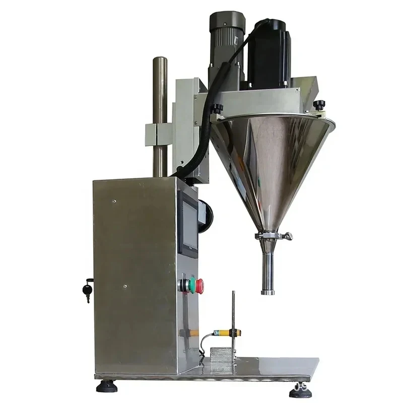Semi Automatic Dry Bottle Bag Milk Chemical Weighing Dosing Auger Powder Filling Hine