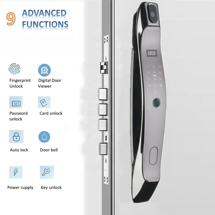 Smart Wifi APP Alexa Enable Cerradura Coreana Smart Fingerprint Password