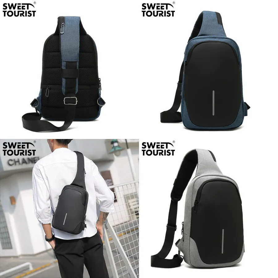 

【New style】- outdoor anti-theft chest bag casual -body bag all-matching light waterproof bag single-shoulder bag multi-function