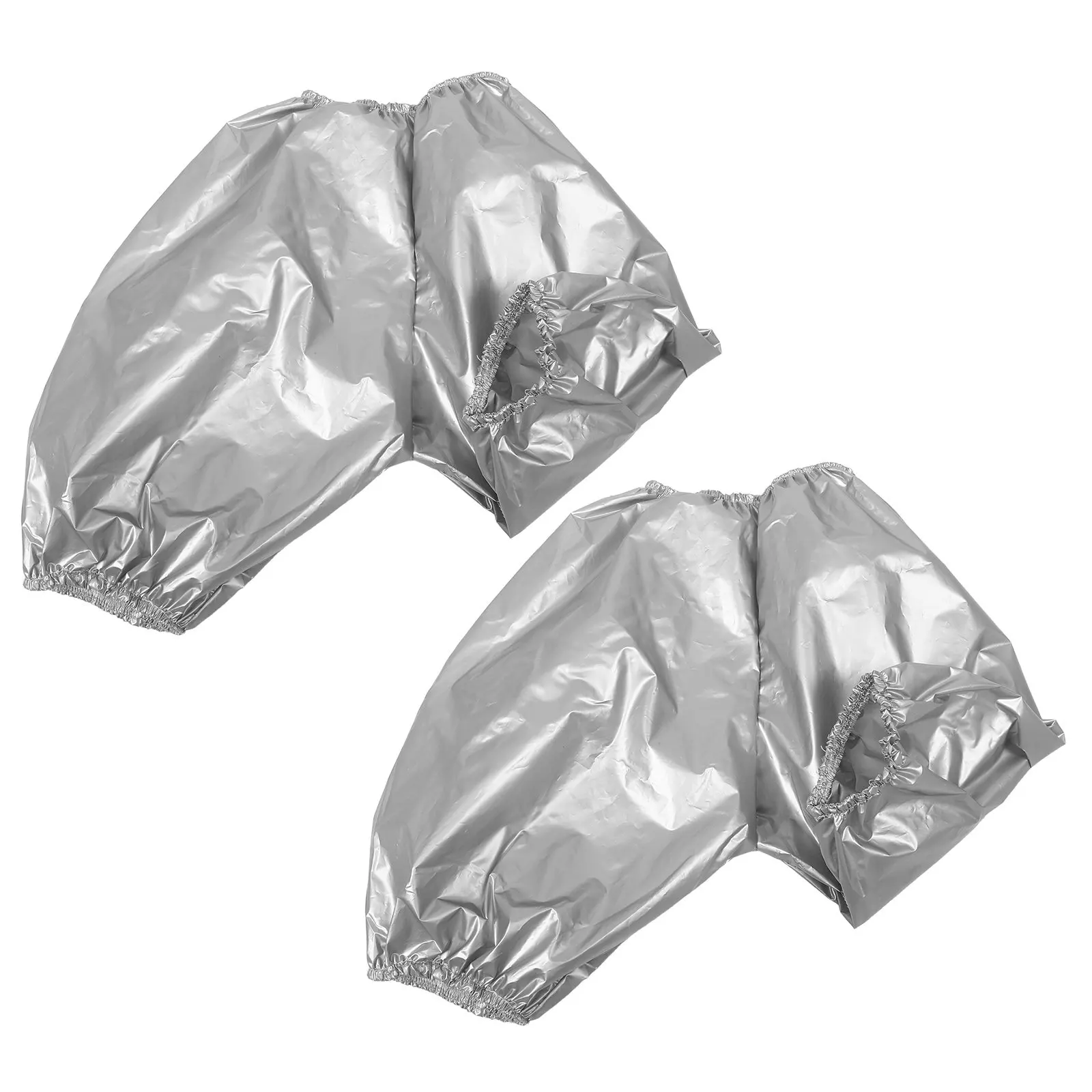 2Pcs Adult Waterproof Diaper Covers Leakproof PVC Plastic Pants Reusable Protective Underwear for Incontinence Men Women Grey