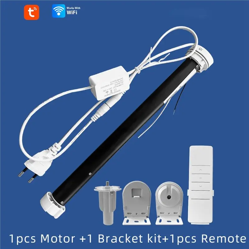 

New--Voice Controlled Mini Motorized Roller Blind Motor Smart Life App Shutter Shade Engine For 38Mm Tube EU Plug