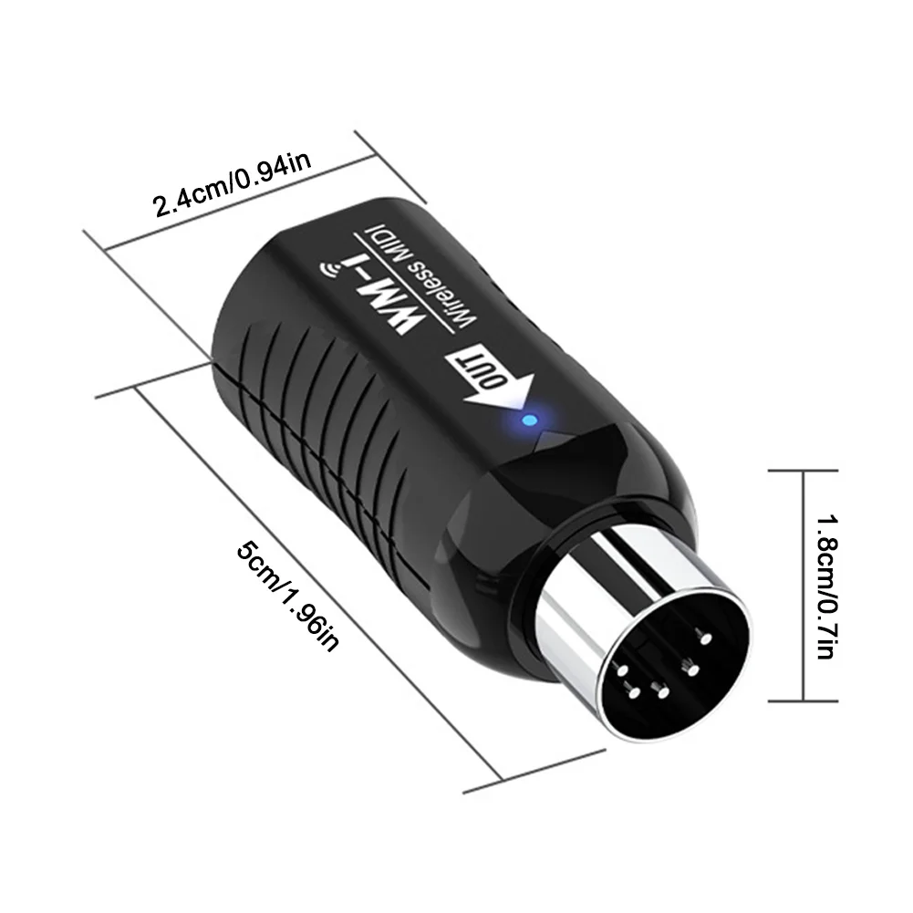 Mini transmisja bezprzewodowa System MIDI bardzo niskie latencji Midi bezprzewodowy System MIDI do gitary elektrycznej