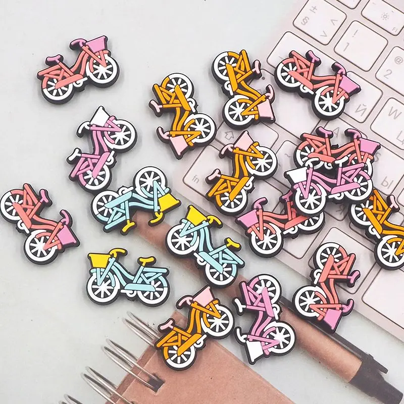 Chenkai 50PCS Bike Focal Beads For Pen Beadable Pen Silicone Charms Character Beads For Pen Making DIY Baby Pacifier Chains